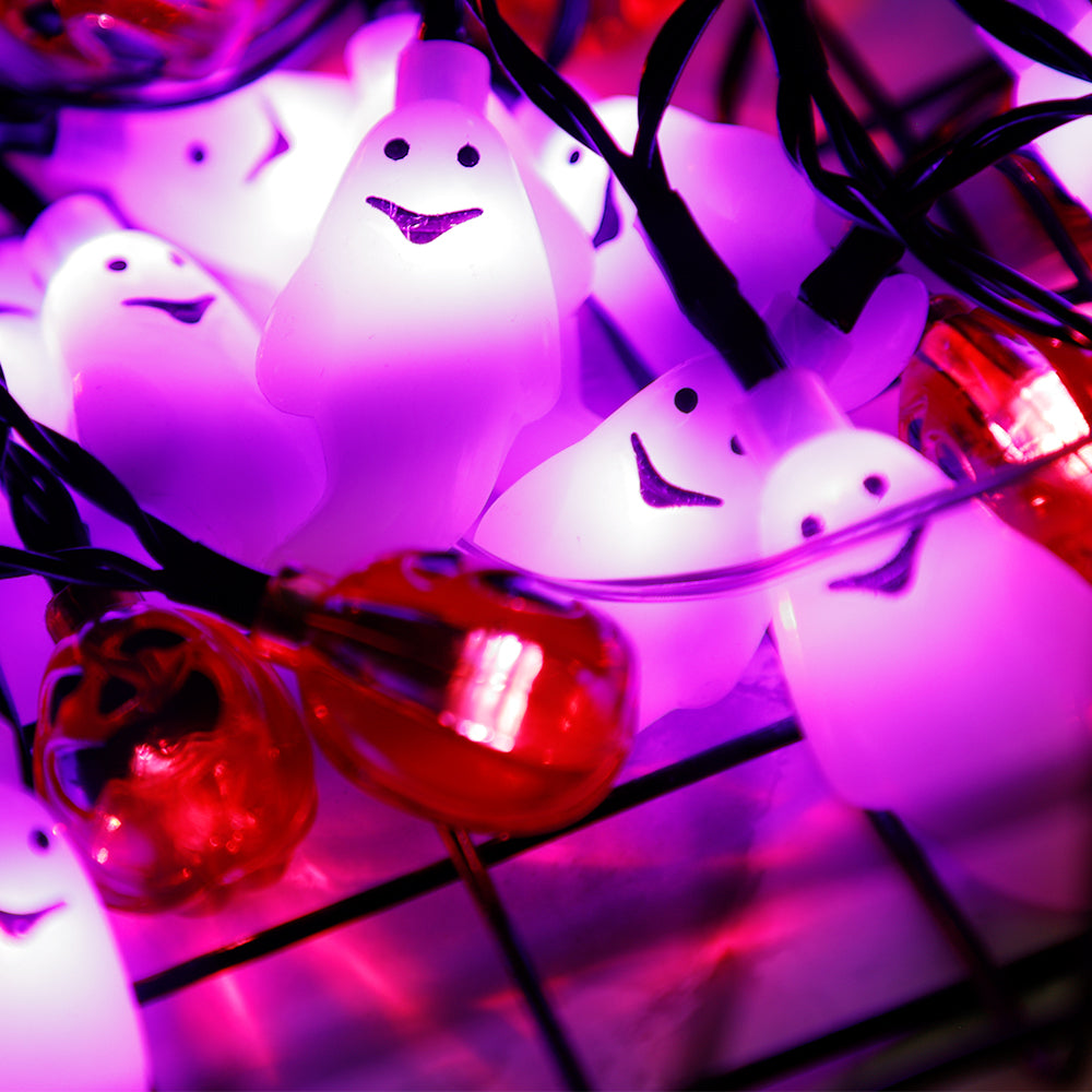 Solar Energy Halloween Pumpkin Ghost Lantern String