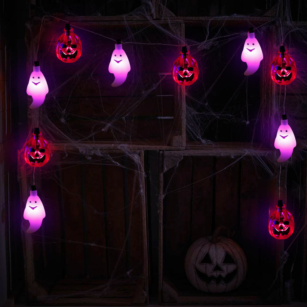 Solar Energy Halloween Pumpkin Ghost Lantern String